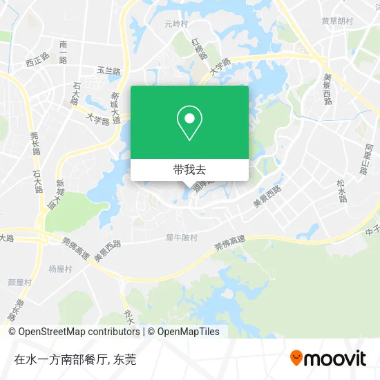在水一方南部餐厅地图