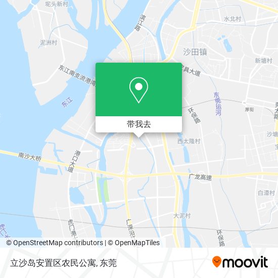 立沙岛安置区农民公寓地图