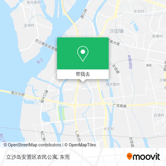 立沙岛安置区农民公寓地图