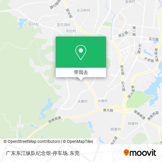 广东东江纵队纪念馆-停车场地图