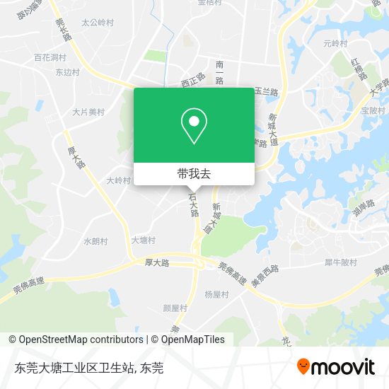 东莞大塘工业区卫生站地图