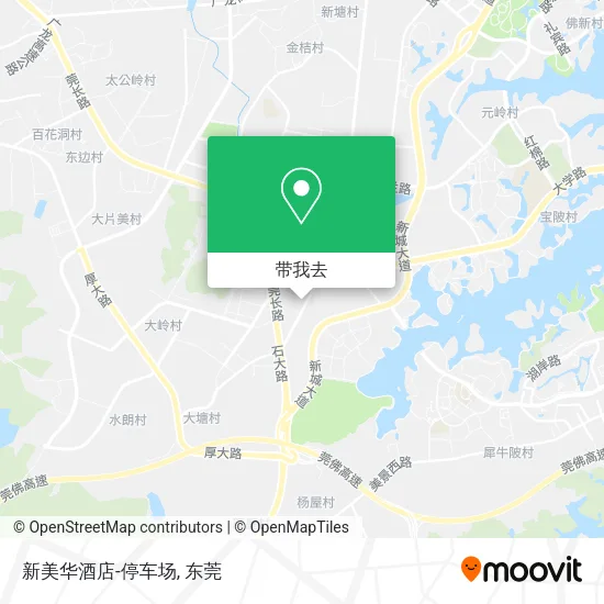 新美华酒店-停车场地图