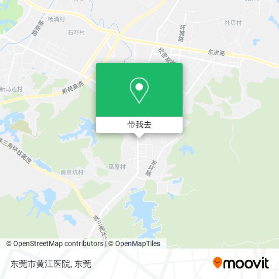 东莞市黄江医院地图