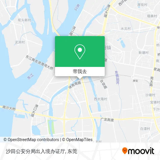 沙田公安分局出入境办证厅地图