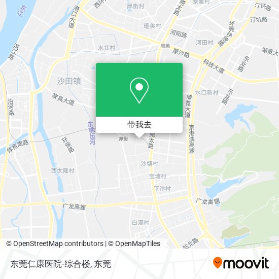 东莞仁康医院-综合楼地图