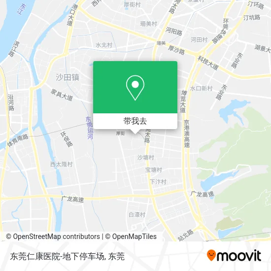 东莞仁康医院-地下停车场地图