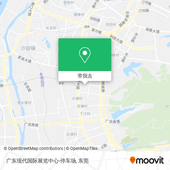 广东现代国际展览中心-停车场地图