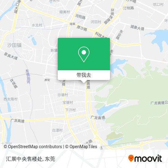 汇展中央售楼处地图