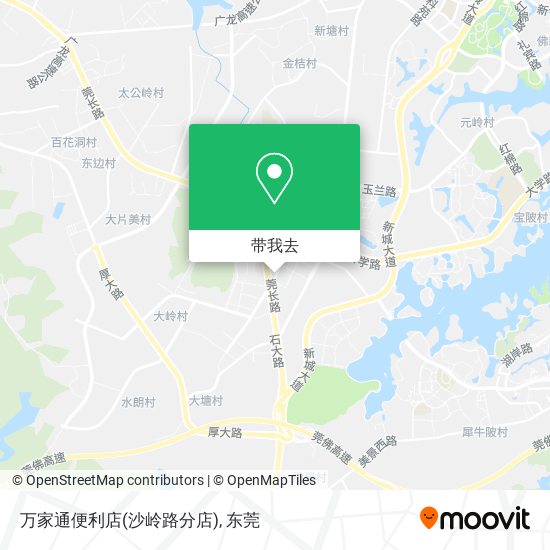 万家通便利店(沙岭路分店)地图