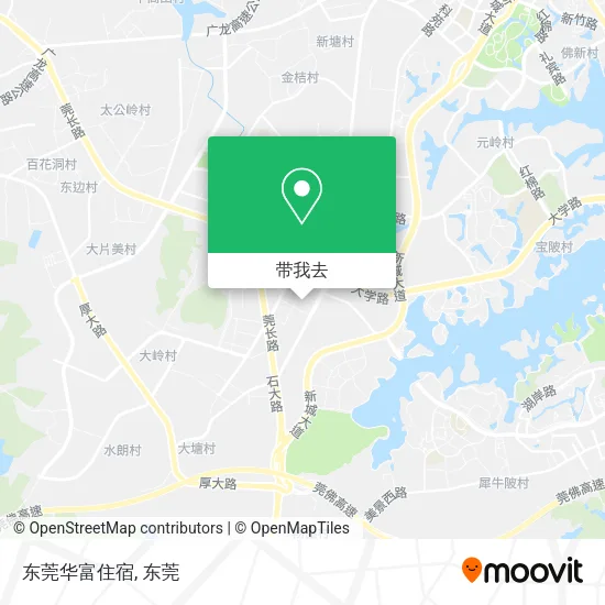 东莞华富住宿地图