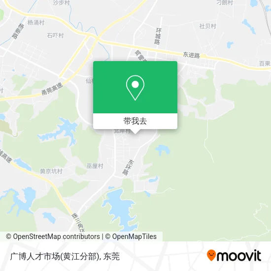 广博人才市场(黄江分部)地图