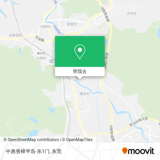 中惠香樟半岛-东1门地图