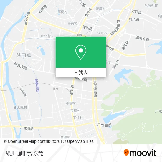 银川咖啡厅地图