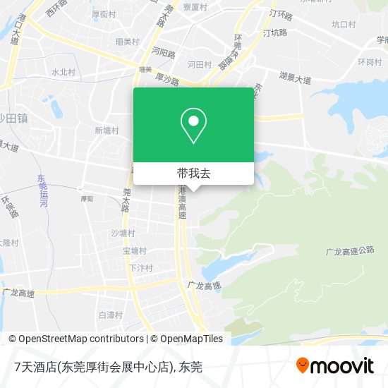 7天酒店(东莞厚街会展中心店)地图