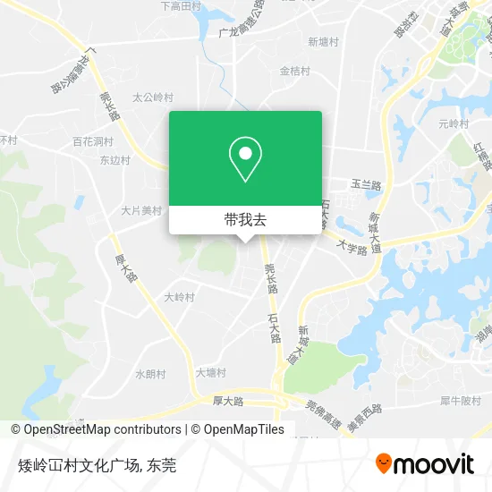 矮岭冚村文化广场地图