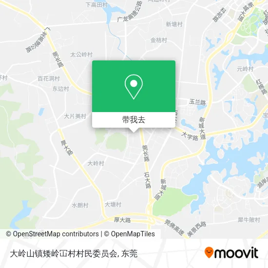 大岭山镇矮岭冚村村民委员会地图