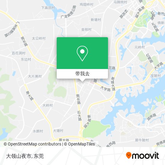 大领山夜市地图