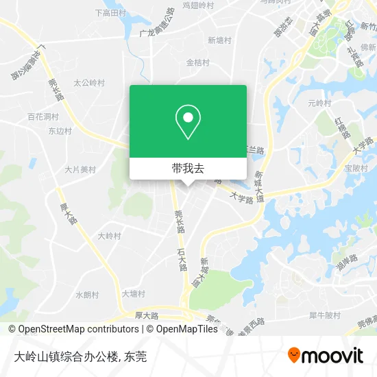 大岭山镇综合办公楼地图