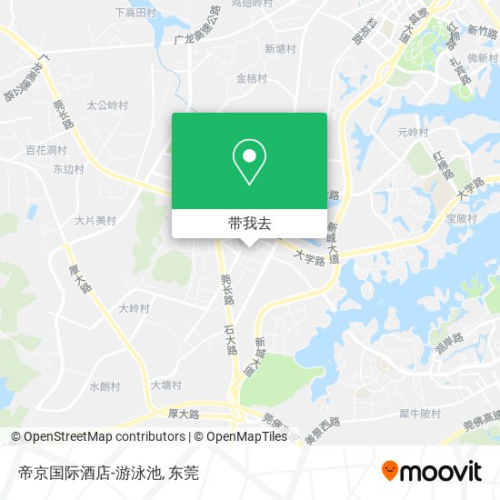帝京国际酒店-游泳池地图