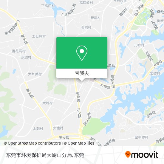 东莞市环境保护局大岭山分局地图