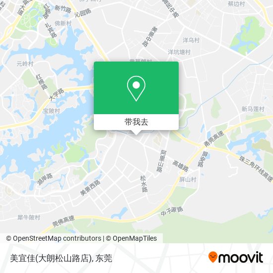 美宜佳(大朗松山路店)地图