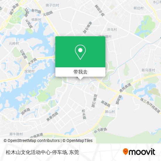 松木山文化活动中心-停车场地图