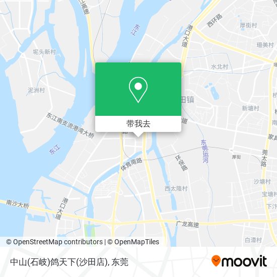 中山(石岐)鸽天下(沙田店)地图