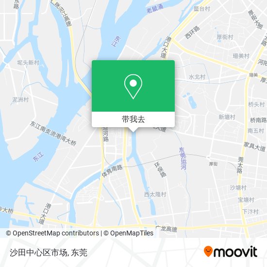 沙田中心区市场地图