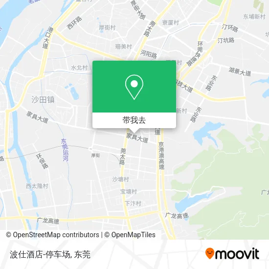 波仕酒店-停车场地图