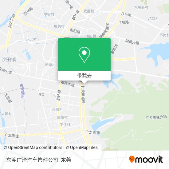 东莞广泽汽车饰件公司地图