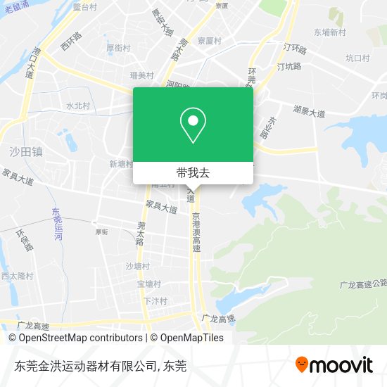 东莞金洪运动器材有限公司地图