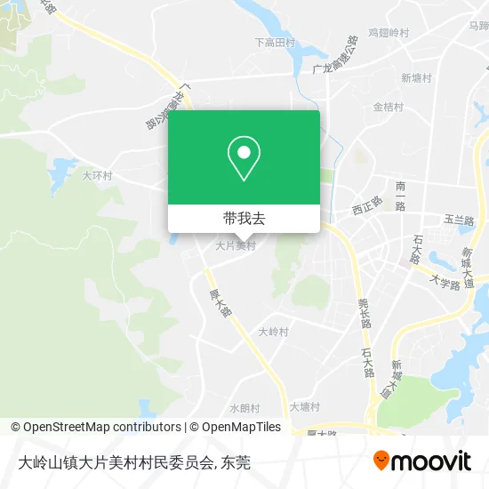 大岭山镇大片美村村民委员会地图