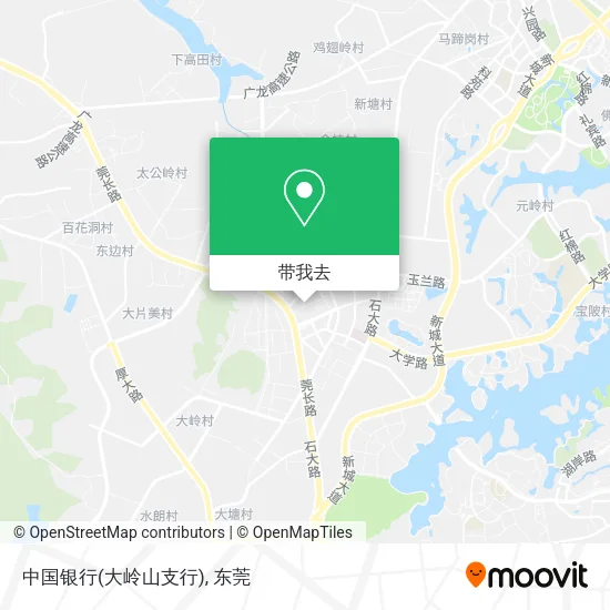 中国银行(大岭山支行)地图