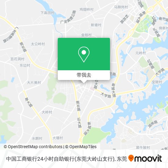 中国工商银行24小时自助银行(东莞大岭山支行)地图