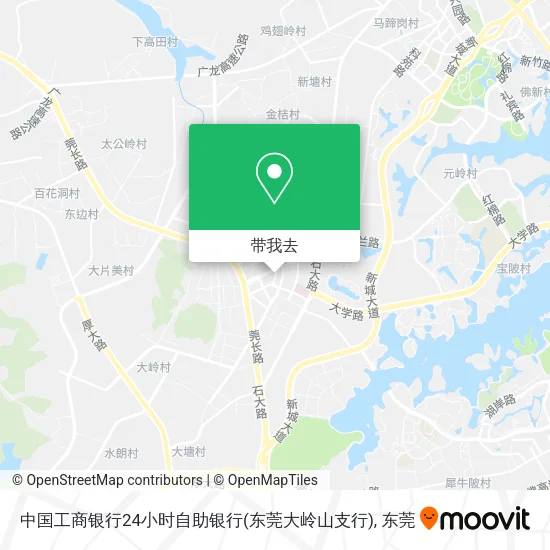 中国工商银行24小时自助银行(东莞大岭山支行)地图