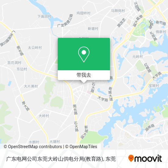 广东电网公司东莞大岭山供电分局(教育路)地图