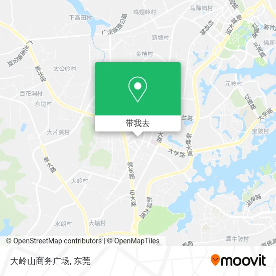 大岭山商务广场地图