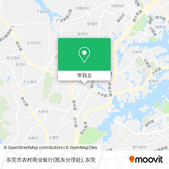 东莞市农村商业银行(凯东分理处)地图