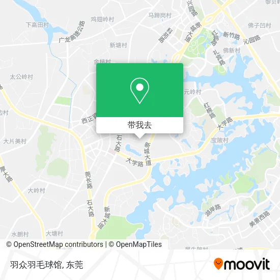 羽众羽毛球馆地图
