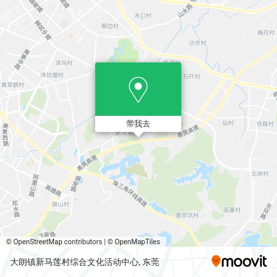 大朗镇新马莲村综合文化活动中心地图