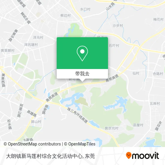 大朗镇新马莲村综合文化活动中心地图