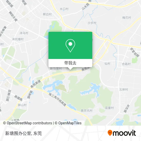 新塘围办公室地图