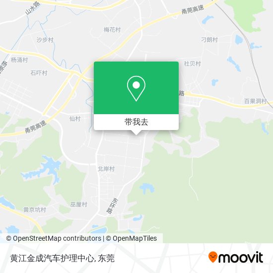 黄江金成汽车护理中心地图