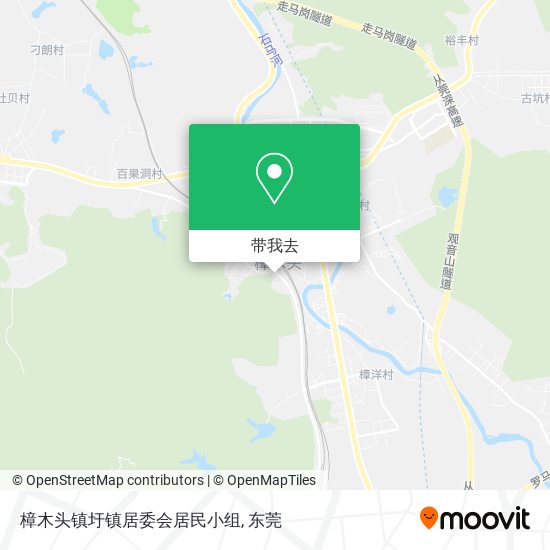 樟木头镇圩镇居委会居民小组地图