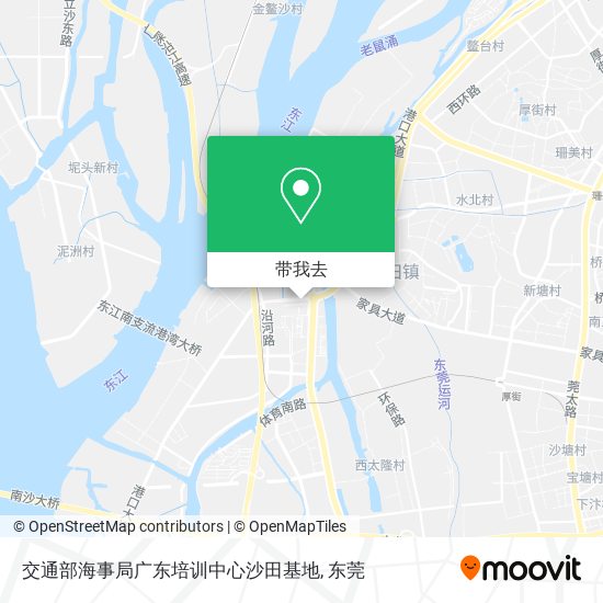 交通部海事局广东培训中心沙田基地地图