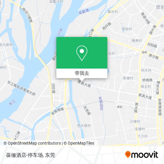 葆俪酒店-停车场地图