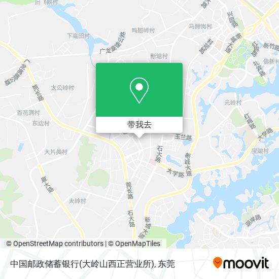 中国邮政储蓄银行(大岭山西正营业所)地图
