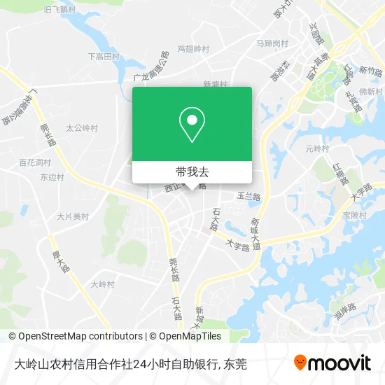 大岭山农村信用合作社24小时自助银行地图