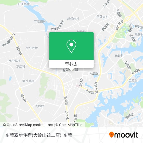 东莞豪华住宿(大岭山镇二店)地图