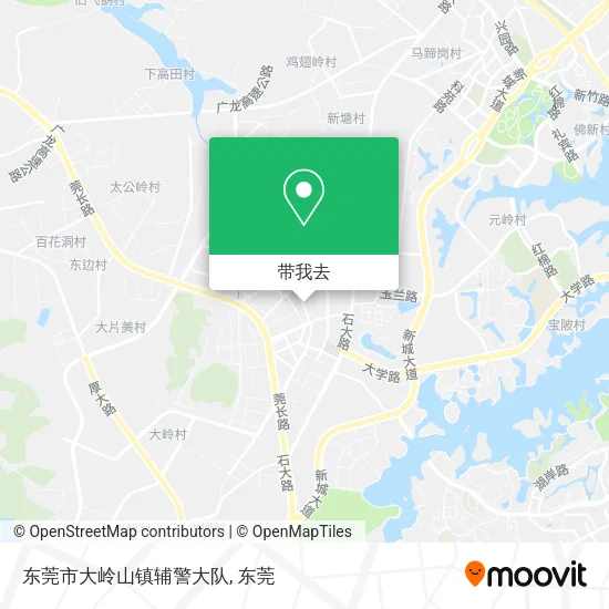 东莞市大岭山镇辅警大队地图